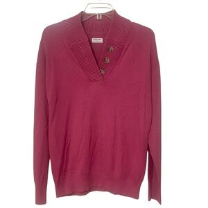 Tommy‎ John Red Violet Henley Sweater NWT Medium